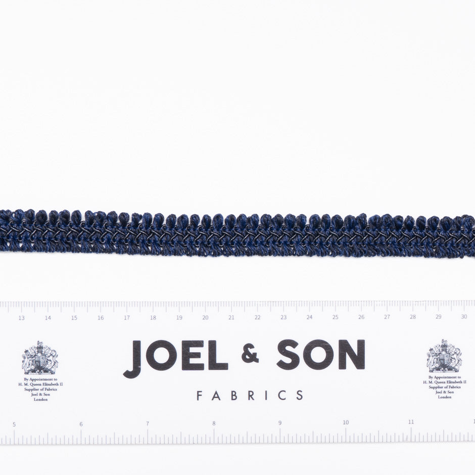 Navy Blue Thin Woven Trim