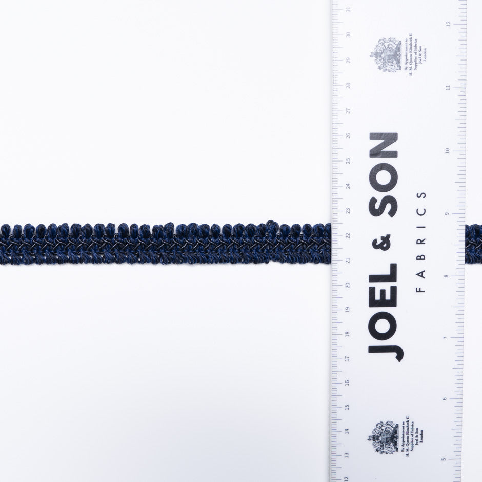 Navy Blue Thin Woven Trim