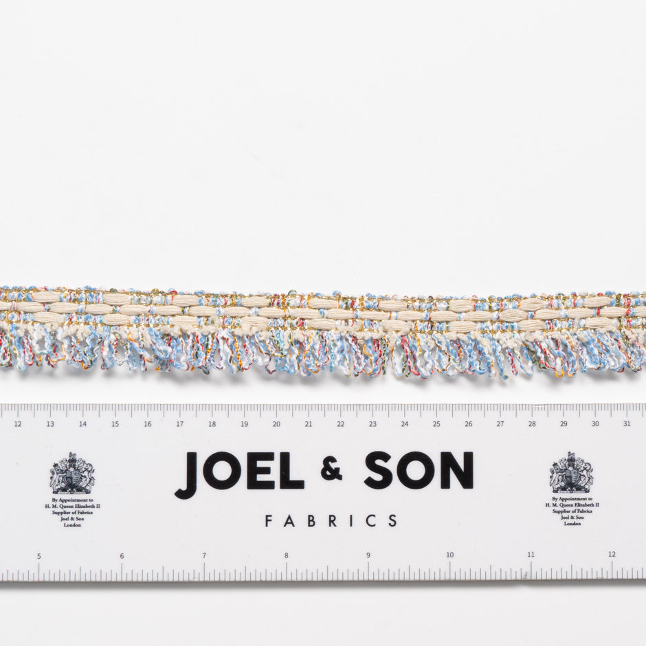 Multi & Cream Metallic Woven Trim
