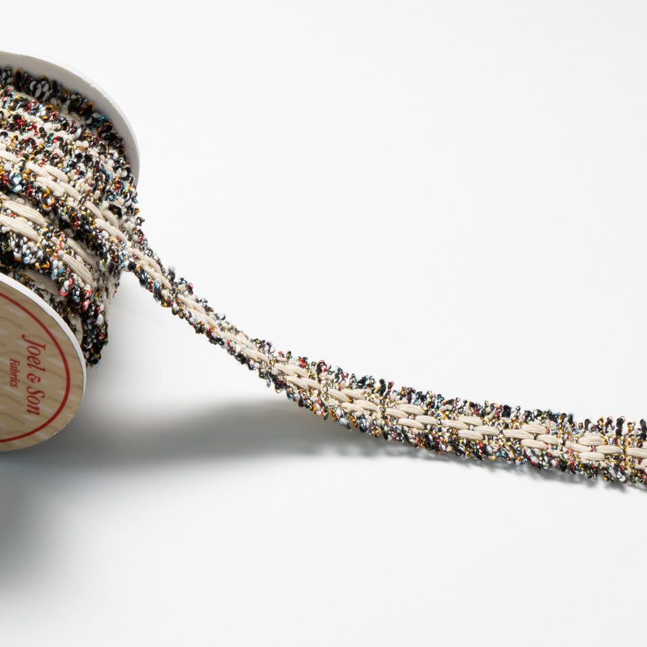 Multi-Coloured Metallic Woven Trim