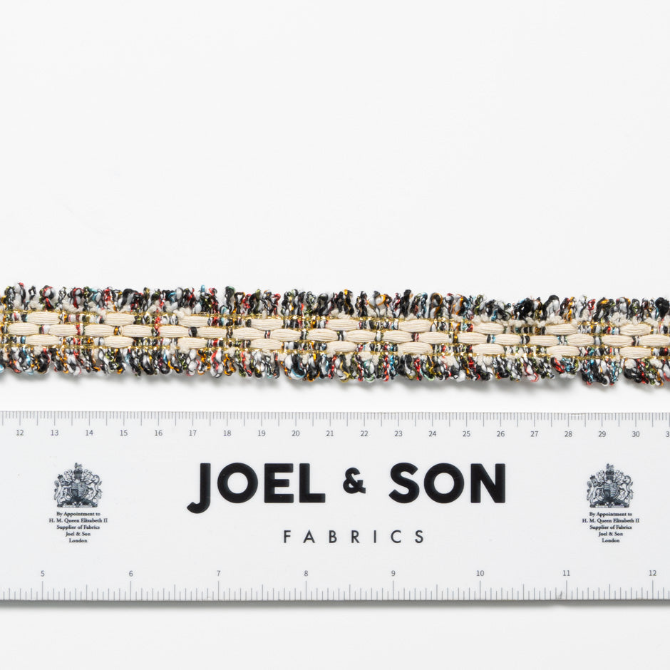 Multi-Coloured Metallic Woven Trim