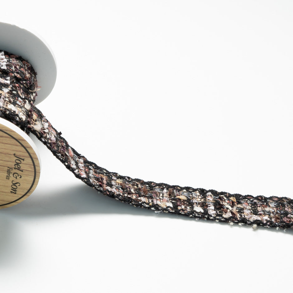 Black & Multi Metallic Woven Trim