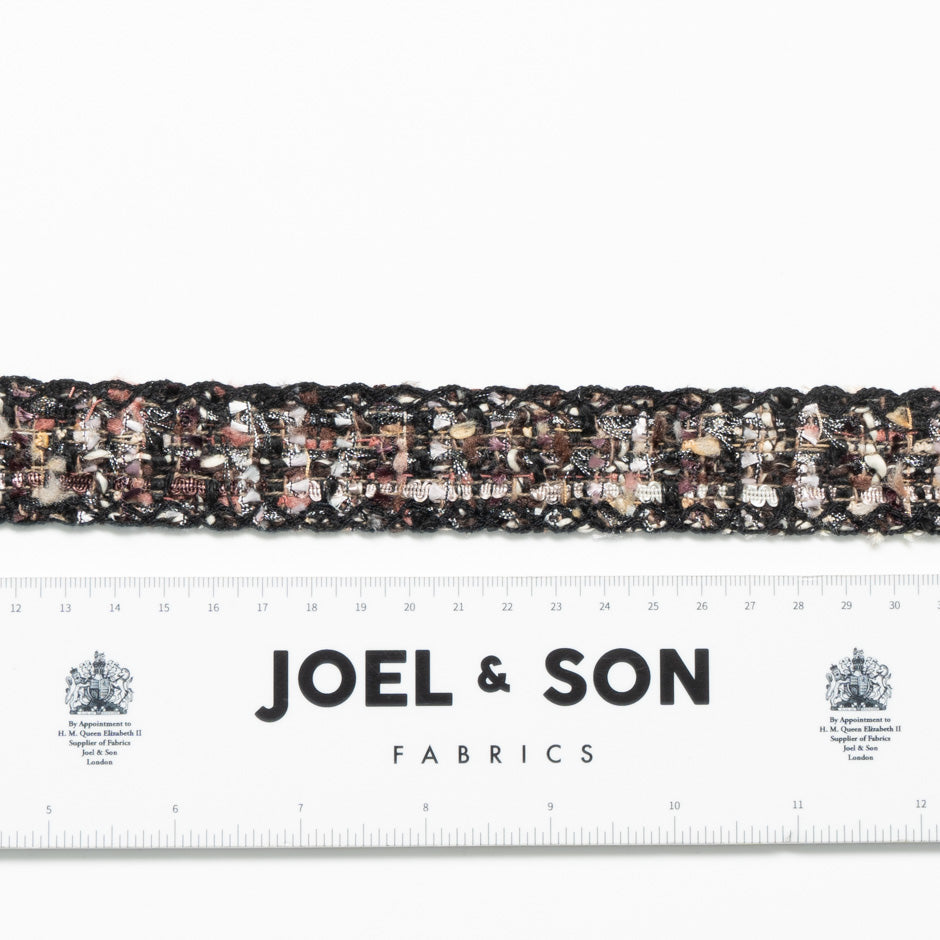 Black & Multi Metallic Woven Trim