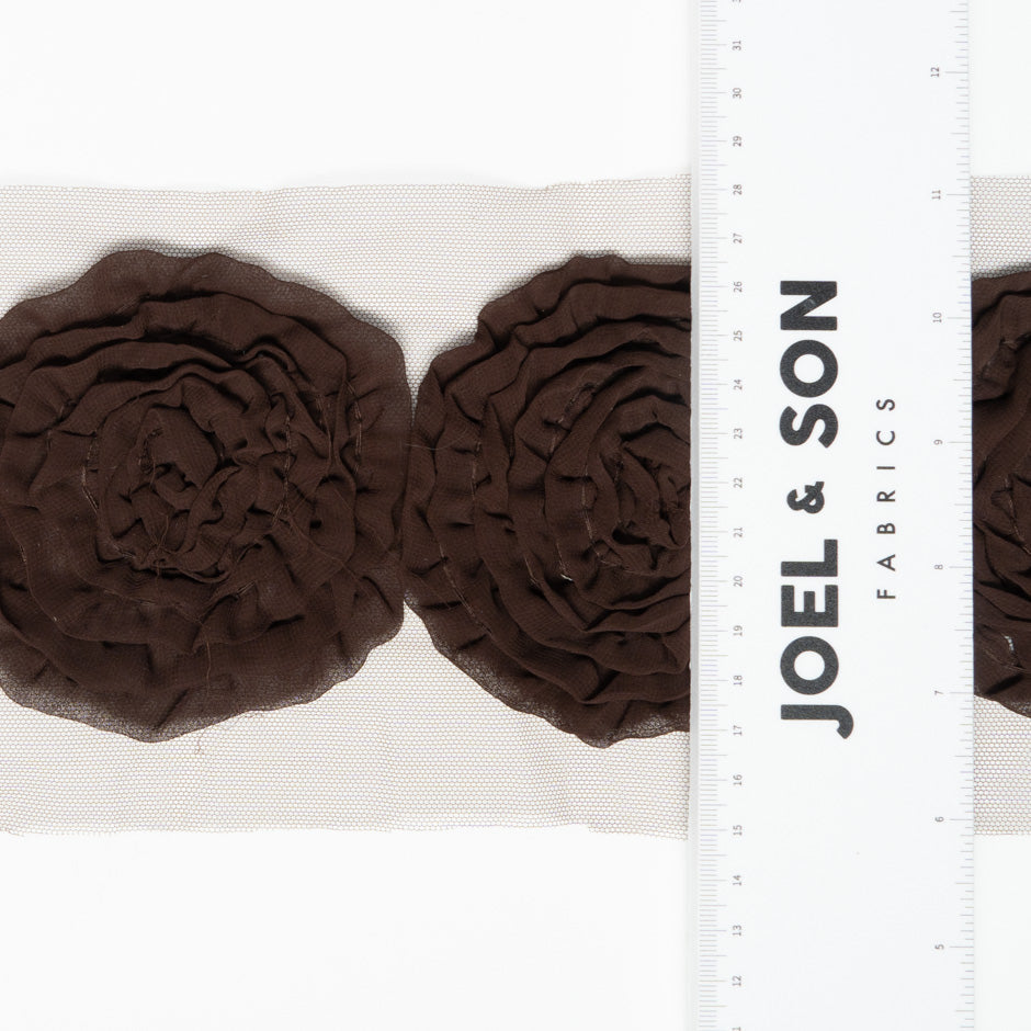 Large Brown Floral Trim