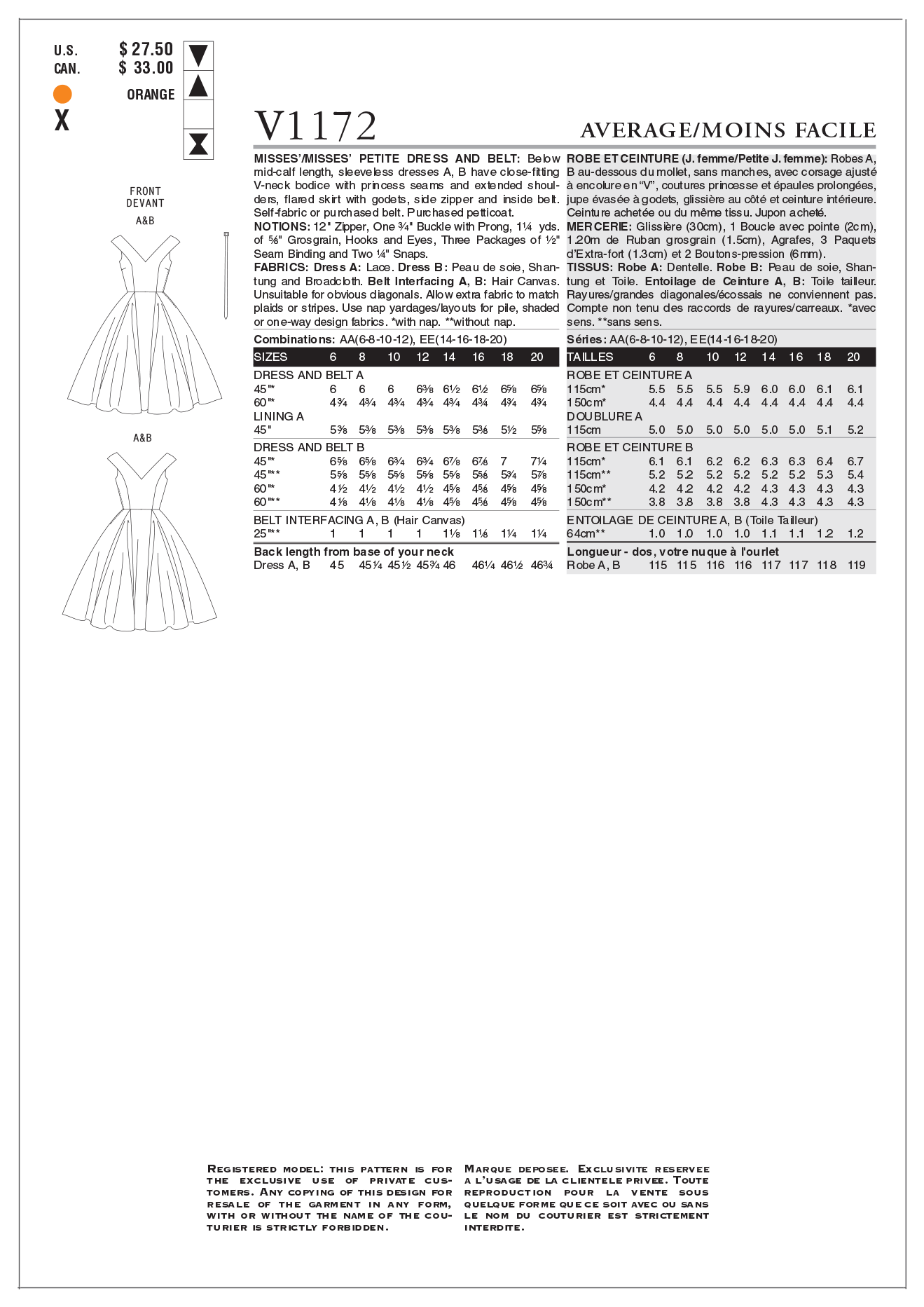 DRESS - V1172