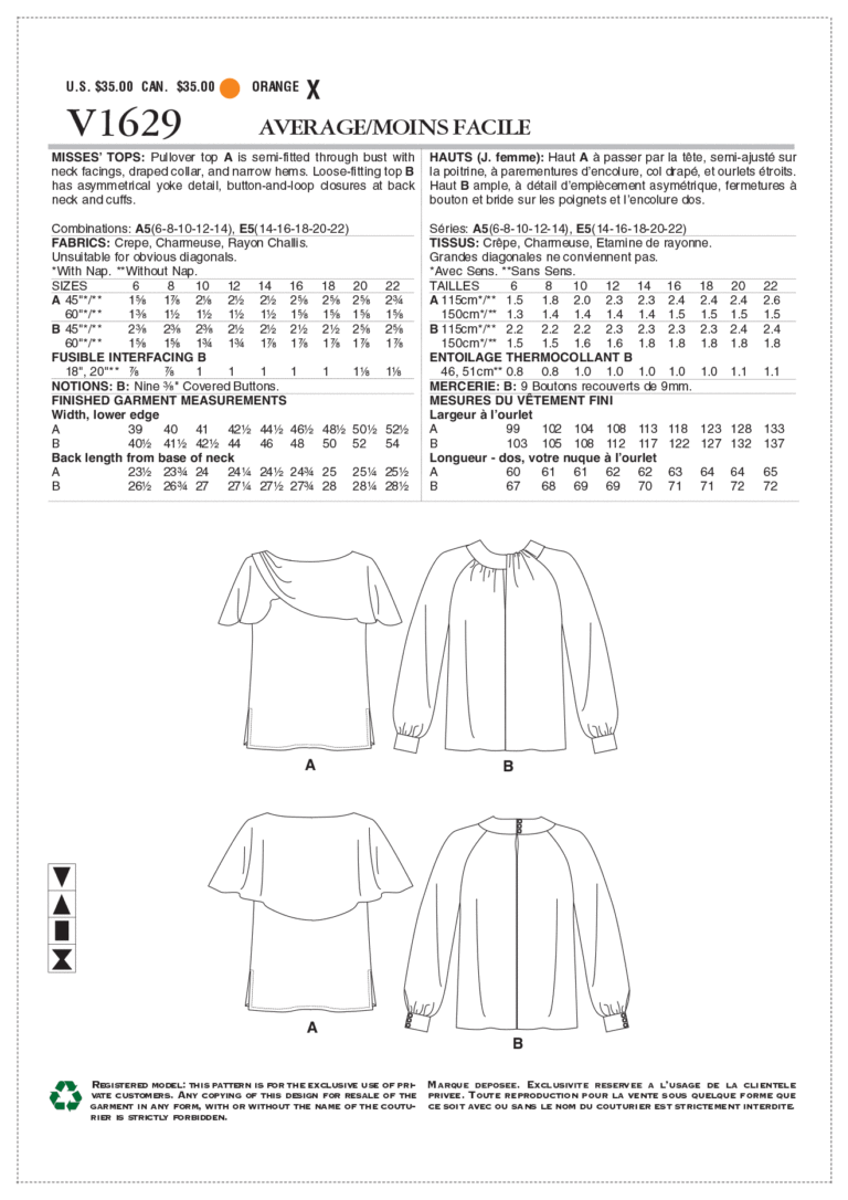 BLOUSE - V1629