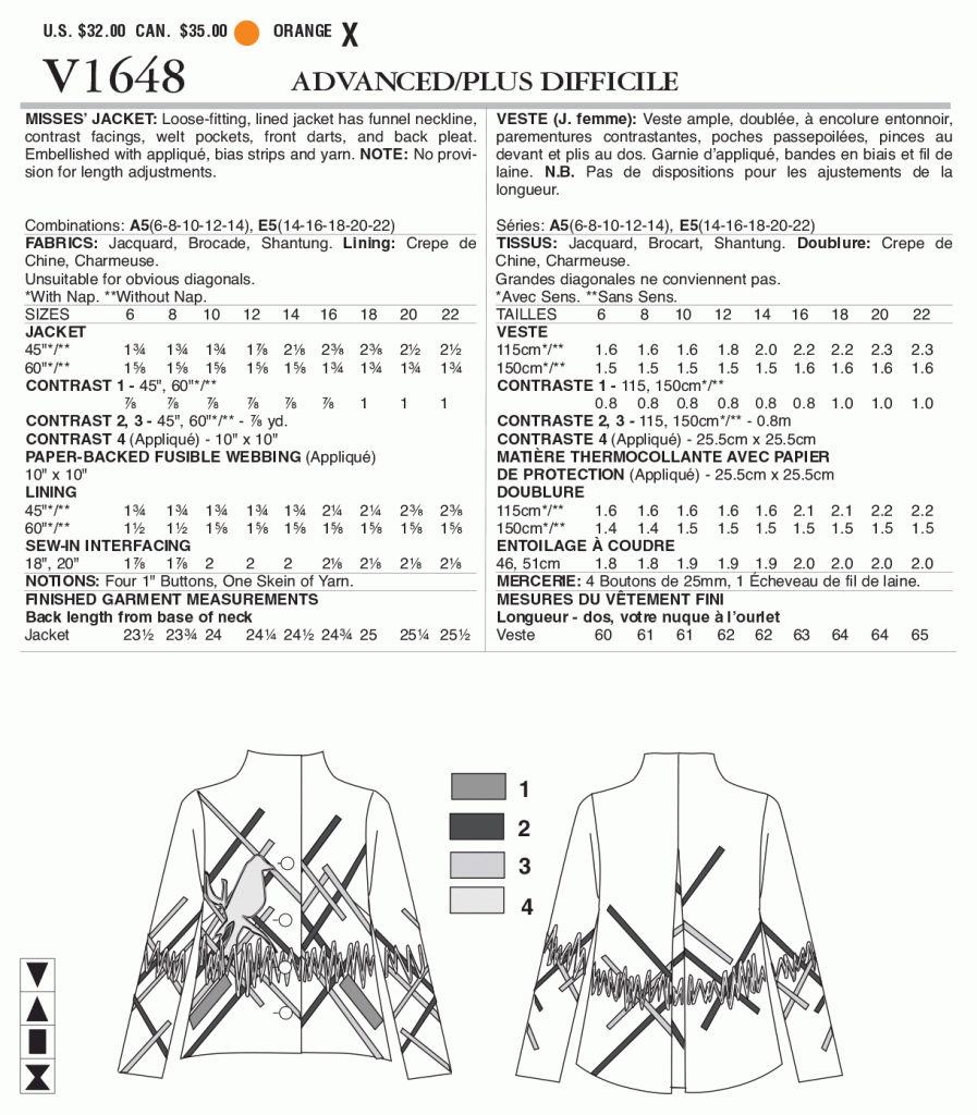JACKET - V1648