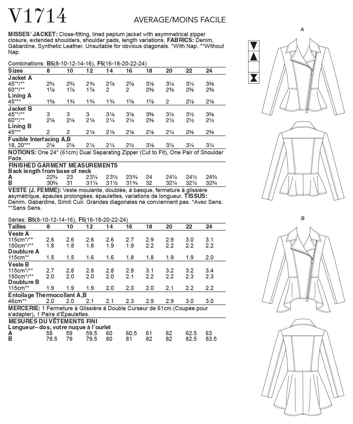 JACKET - V1714