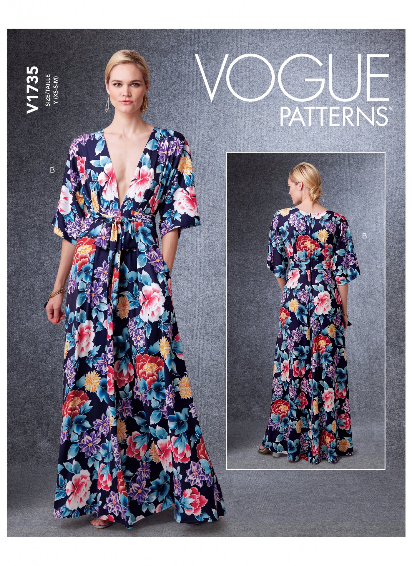 KIMONO DRESS - V1735