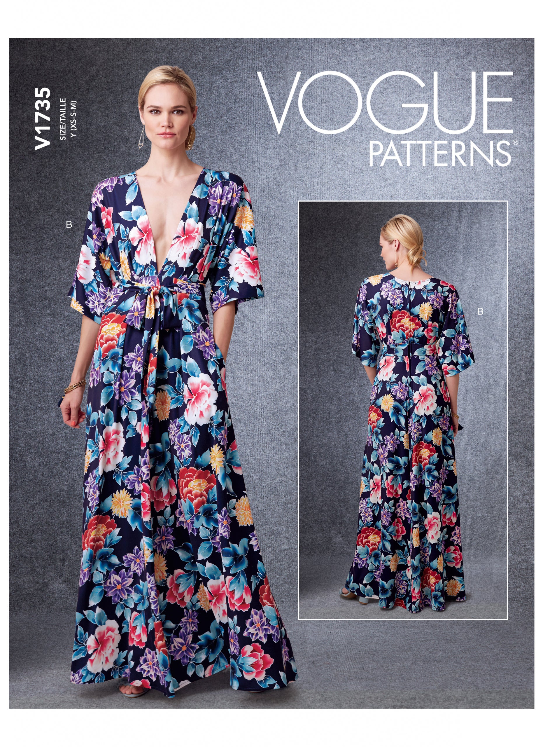 KIMONO DRESS - V1735