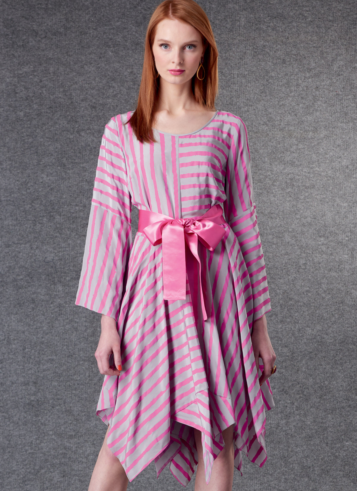 BELTED DRESS - V1796