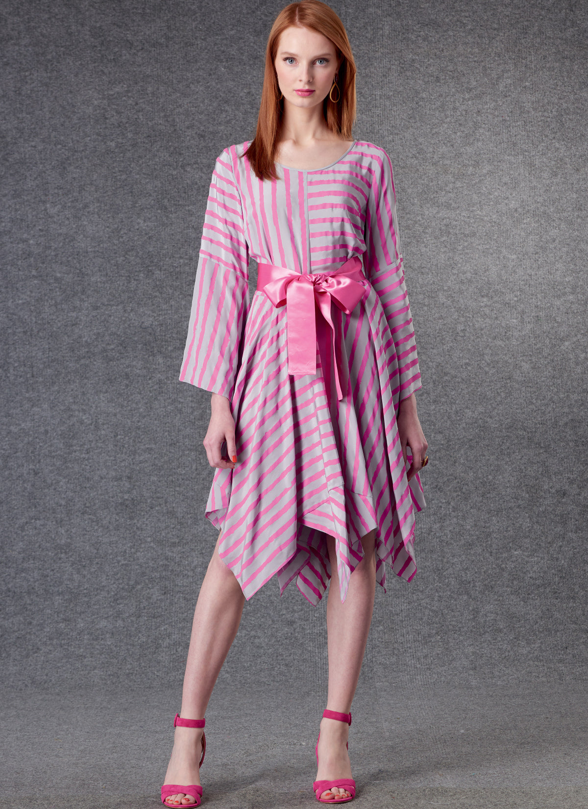 BELTED DRESS - V1796