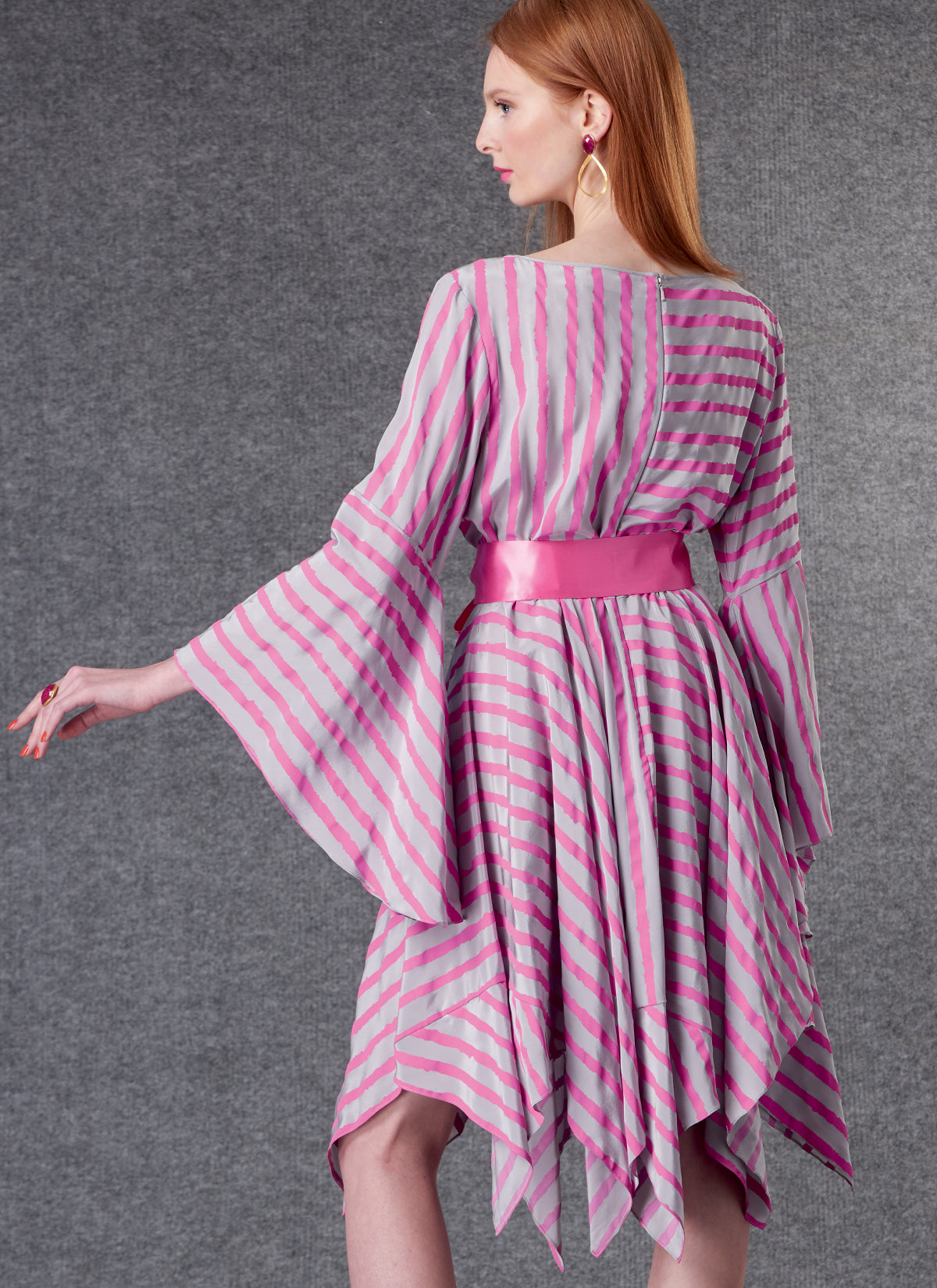 BELTED DRESS - V1796