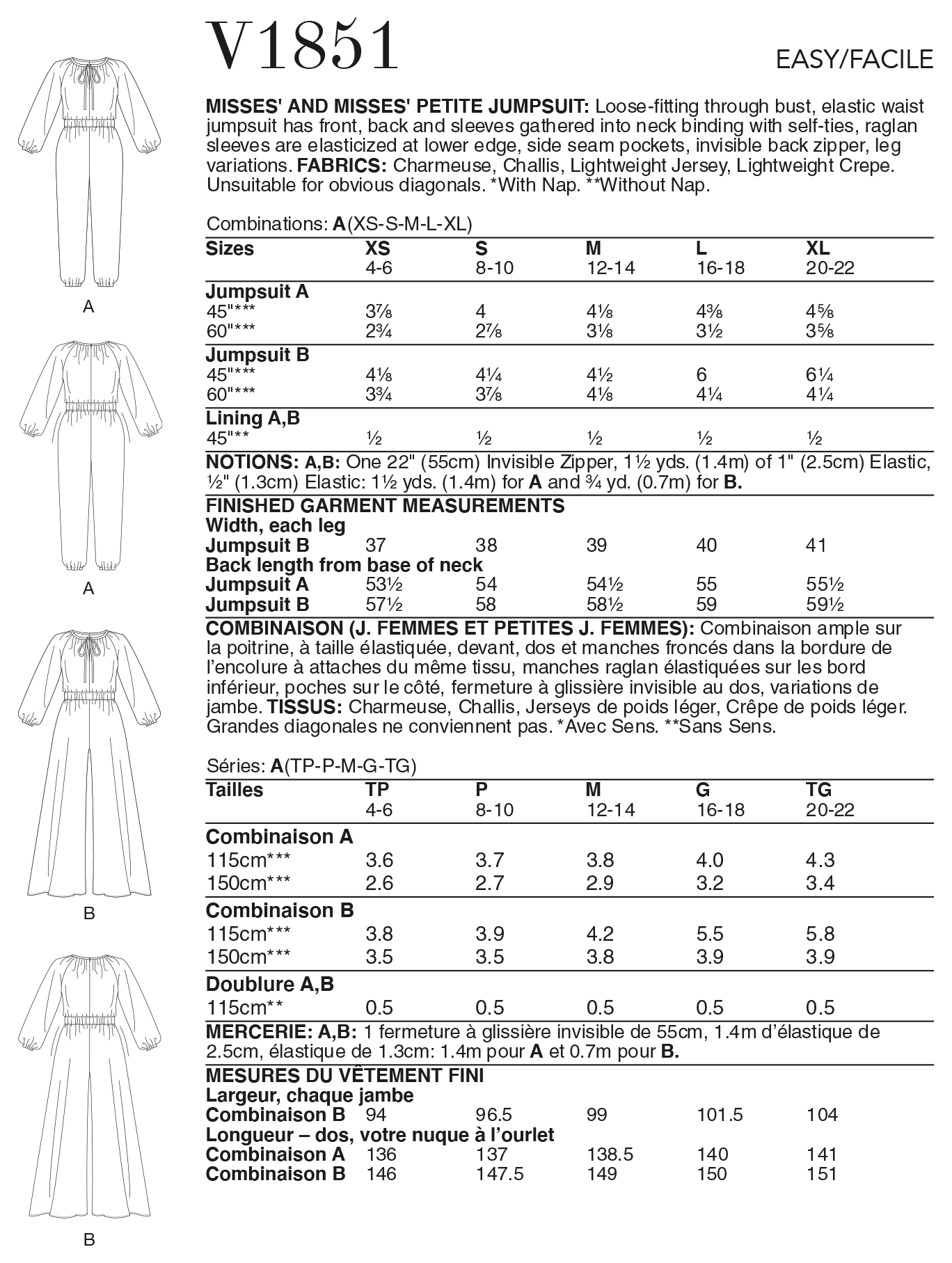 JUMPSUIT - V1851