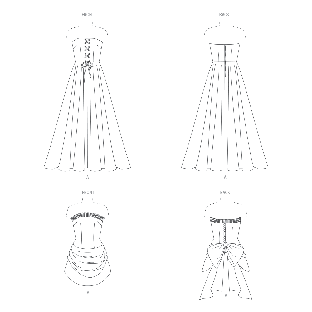 BODICE DRESS - V1931