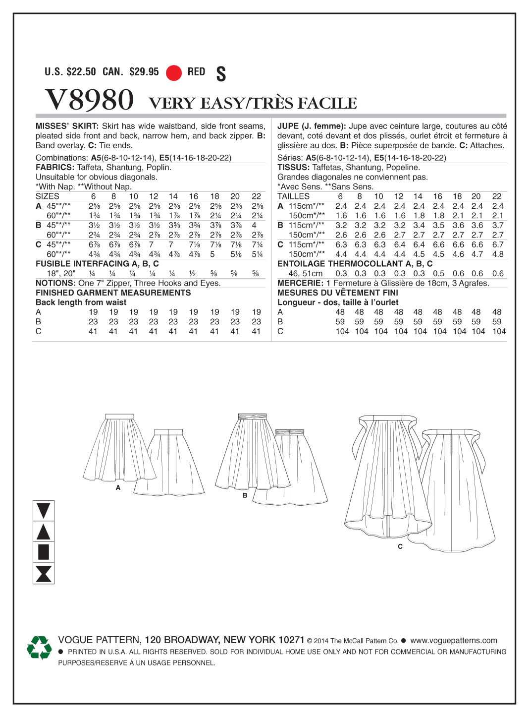SKIRT - V8980