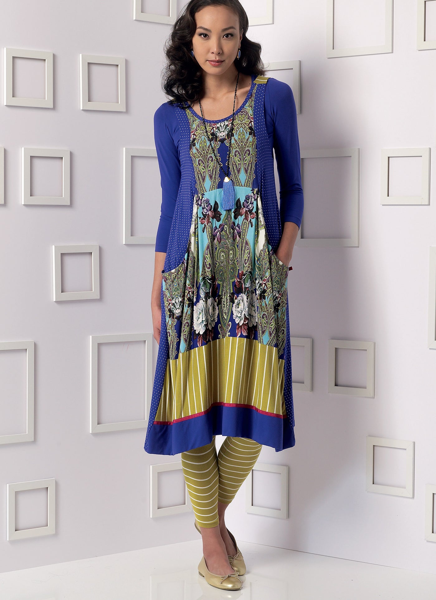 TOP/DRESS/LEGGINGS SET - V9108