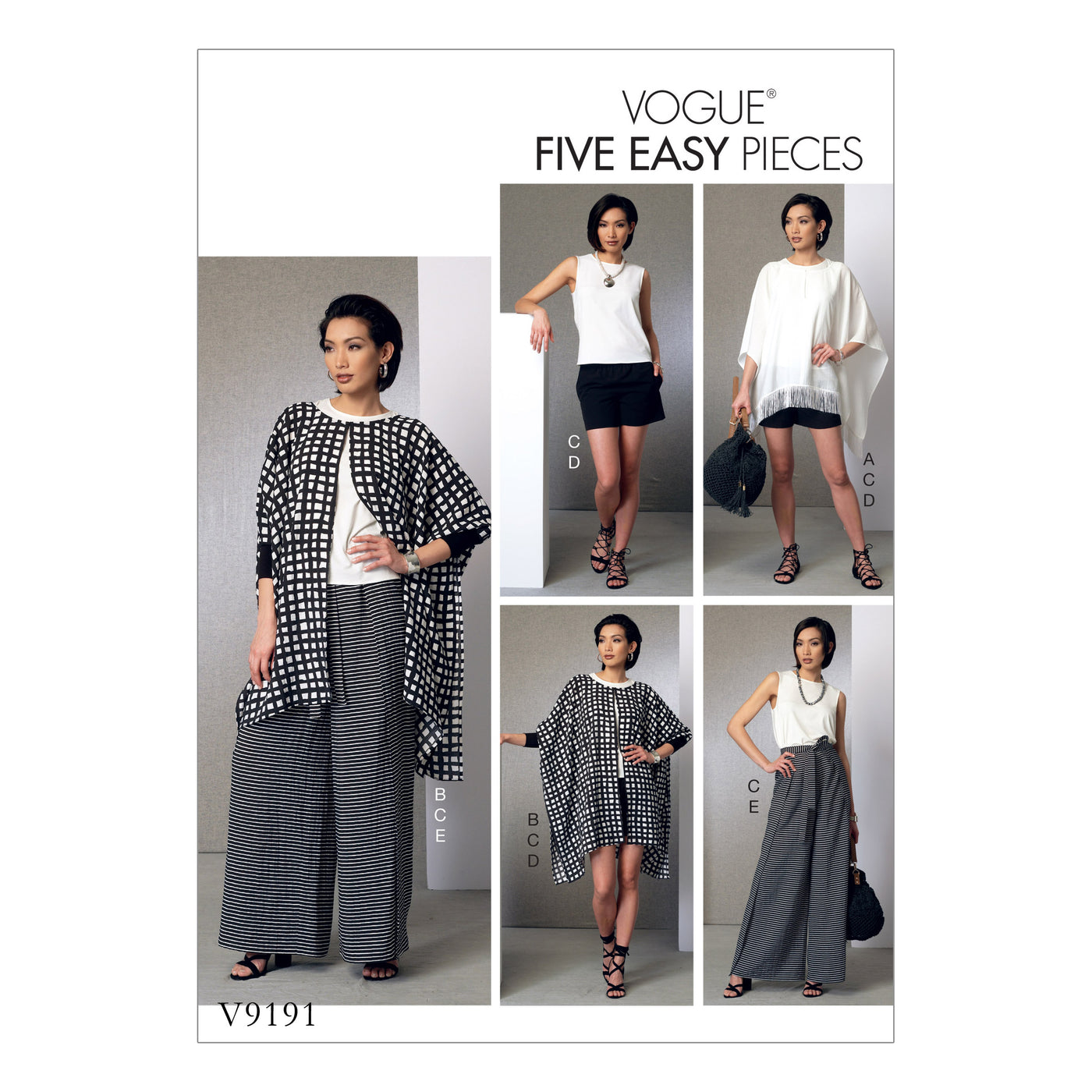 PONCHO/TOP/SHORTS/TROUSERS - V9191