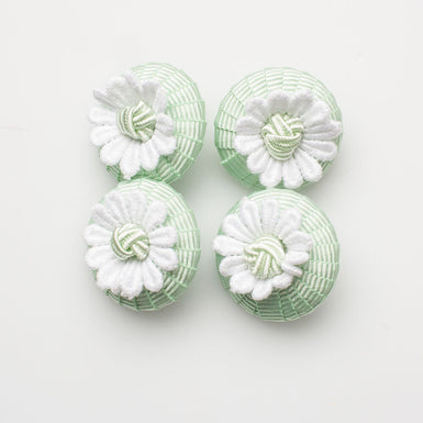 Mint Green Daisy Button - Medium