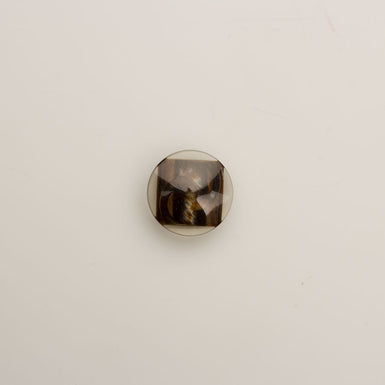 Medium Brown Mother of Pearl 'Square' Button