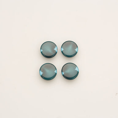 Small Teal Round Button