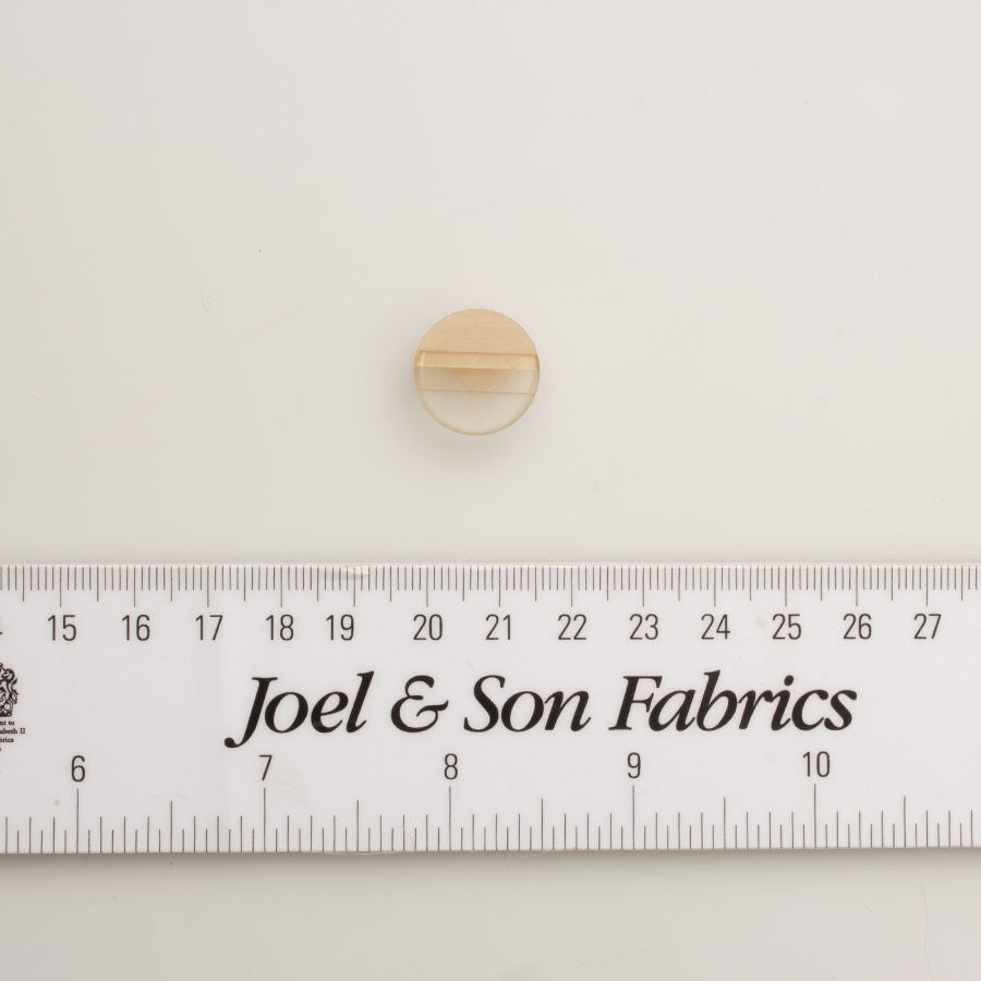 Small Beige 'Ombre' Round Button