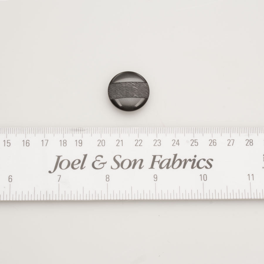 Medium Black Textured Button