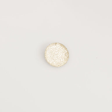 Ivory Perspex Round Mottled Button - Large