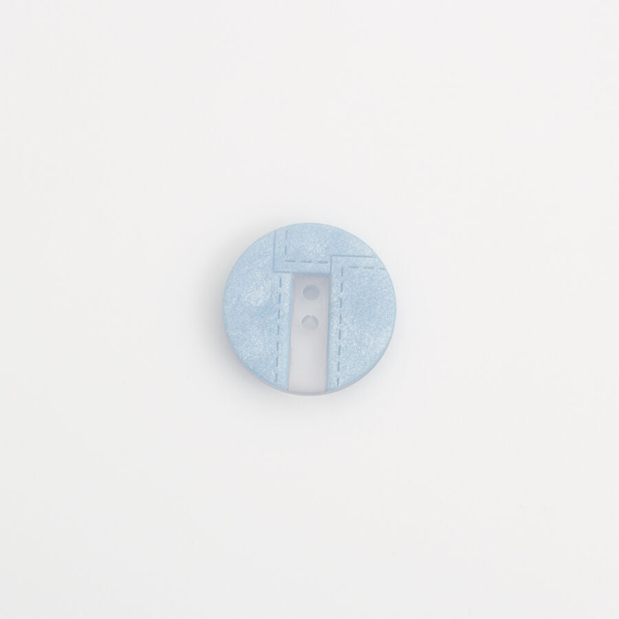 Baby Blue 'Stitched' Button