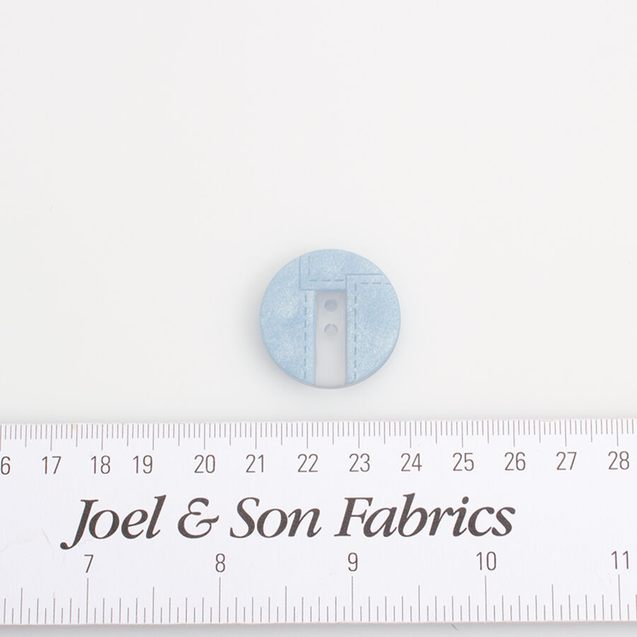 Baby Blue 'Stitched' Button