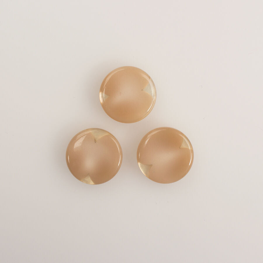 Light Brown/Sand Plastic Button - Small