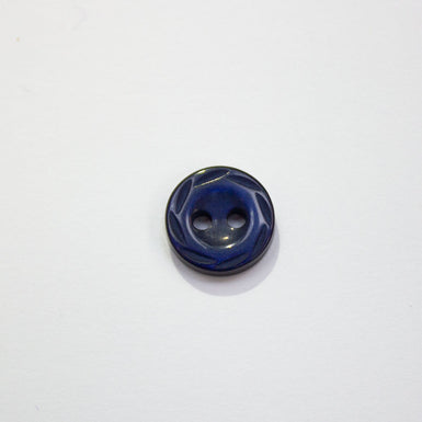 Navy Blue Engraved Shirting Button