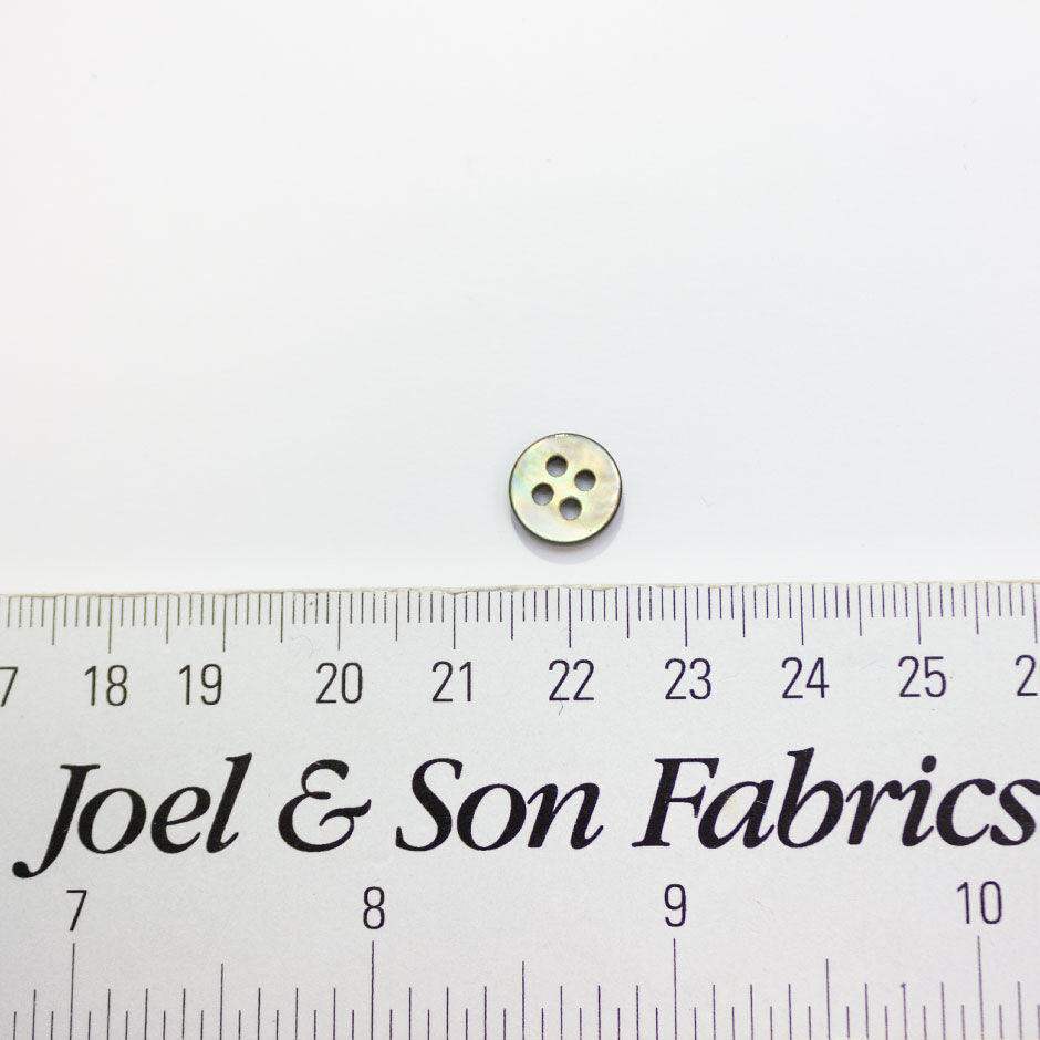 Grey 4 Hole Pearlised Shirting Button