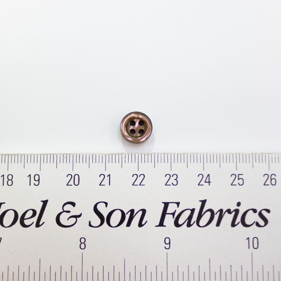 Rich Brown Pearlised Shirting Button