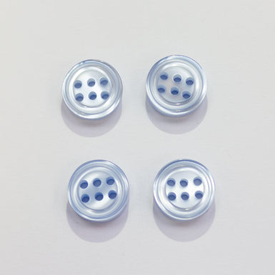 Baby Blue 6 Hole Shirting Button