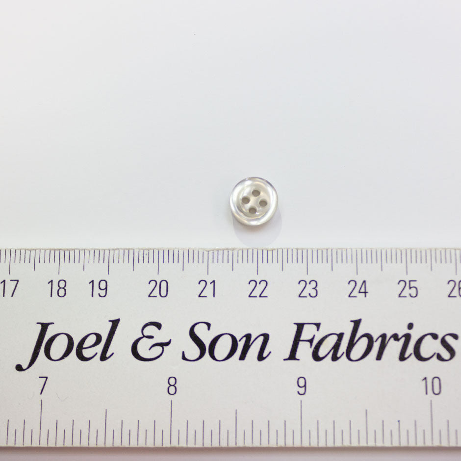 Pale Grey Pearlised Shirting Button