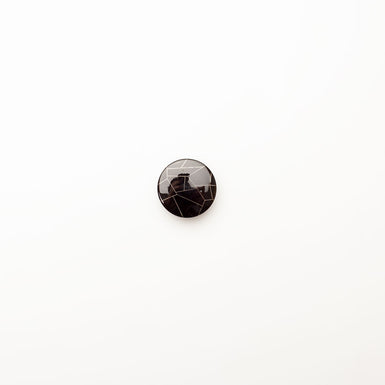 Black 'Shattered' Effect Button - Large