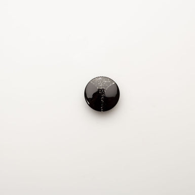 Black Sparkly Button - Large