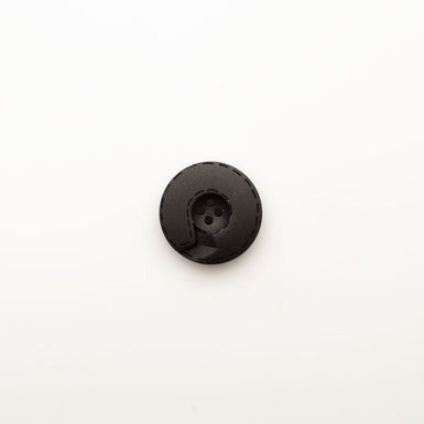 Matte Black Stitched Arrow Button - Large