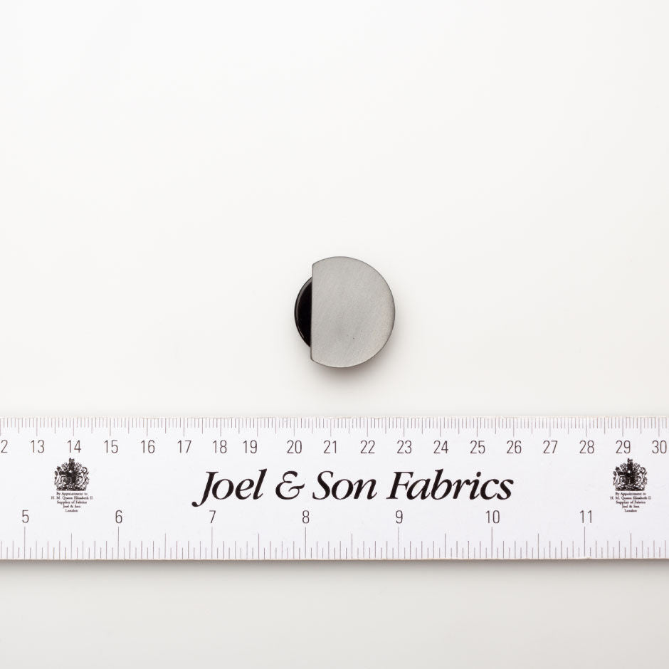 Two-Tone Grey & Black Button - Large