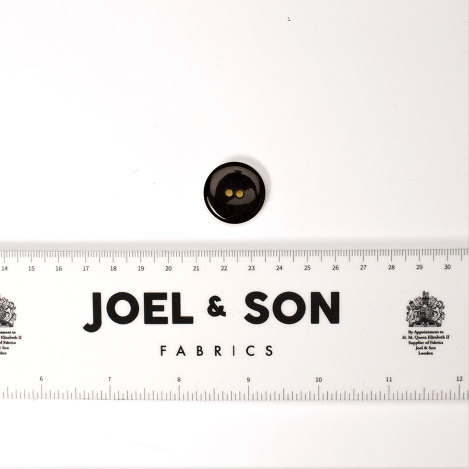 Yellow & Black Reversible Round Button