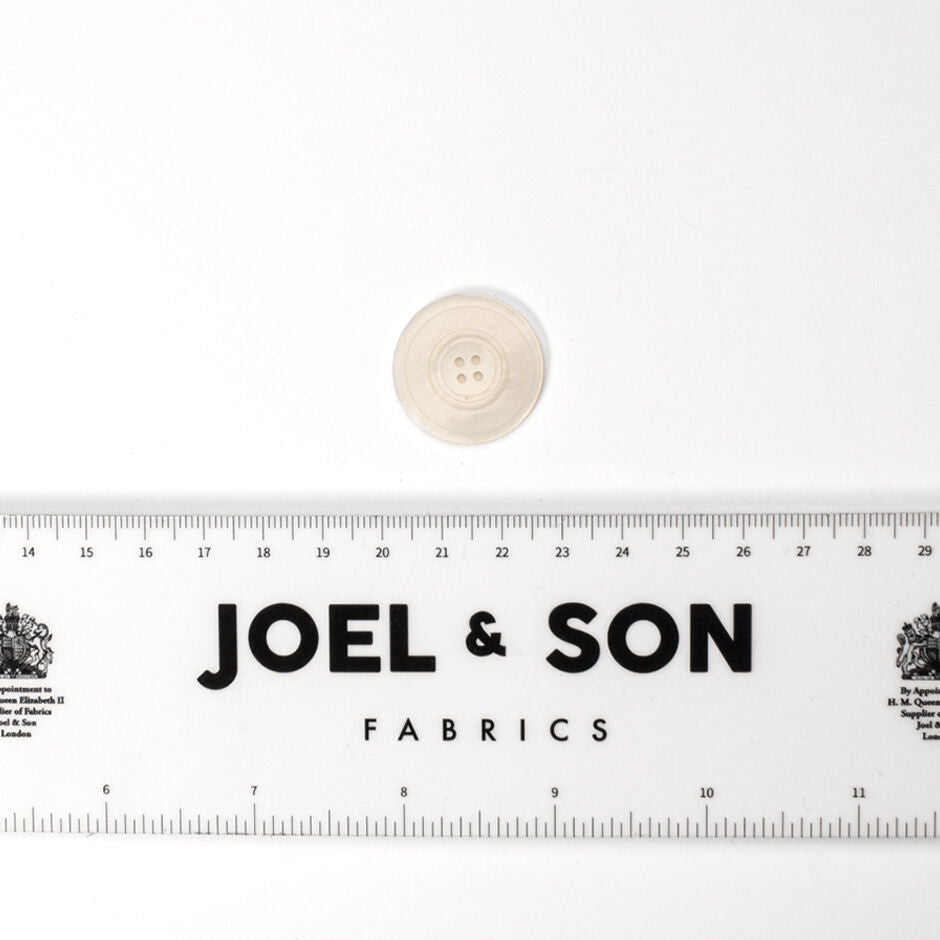 Large Ivory Pearlised Button