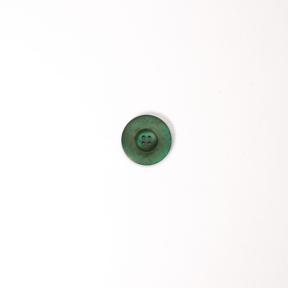 Large Forest Green Round Button