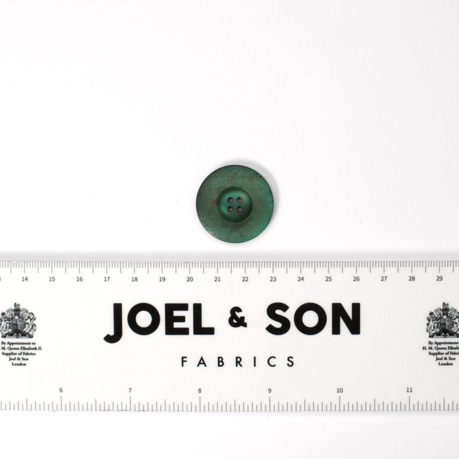 Large Forest Green Round Button