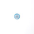 Sky Blue Round Pearlised Button