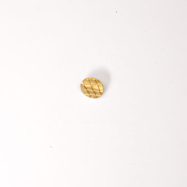 Gold Snake Indented Round Button