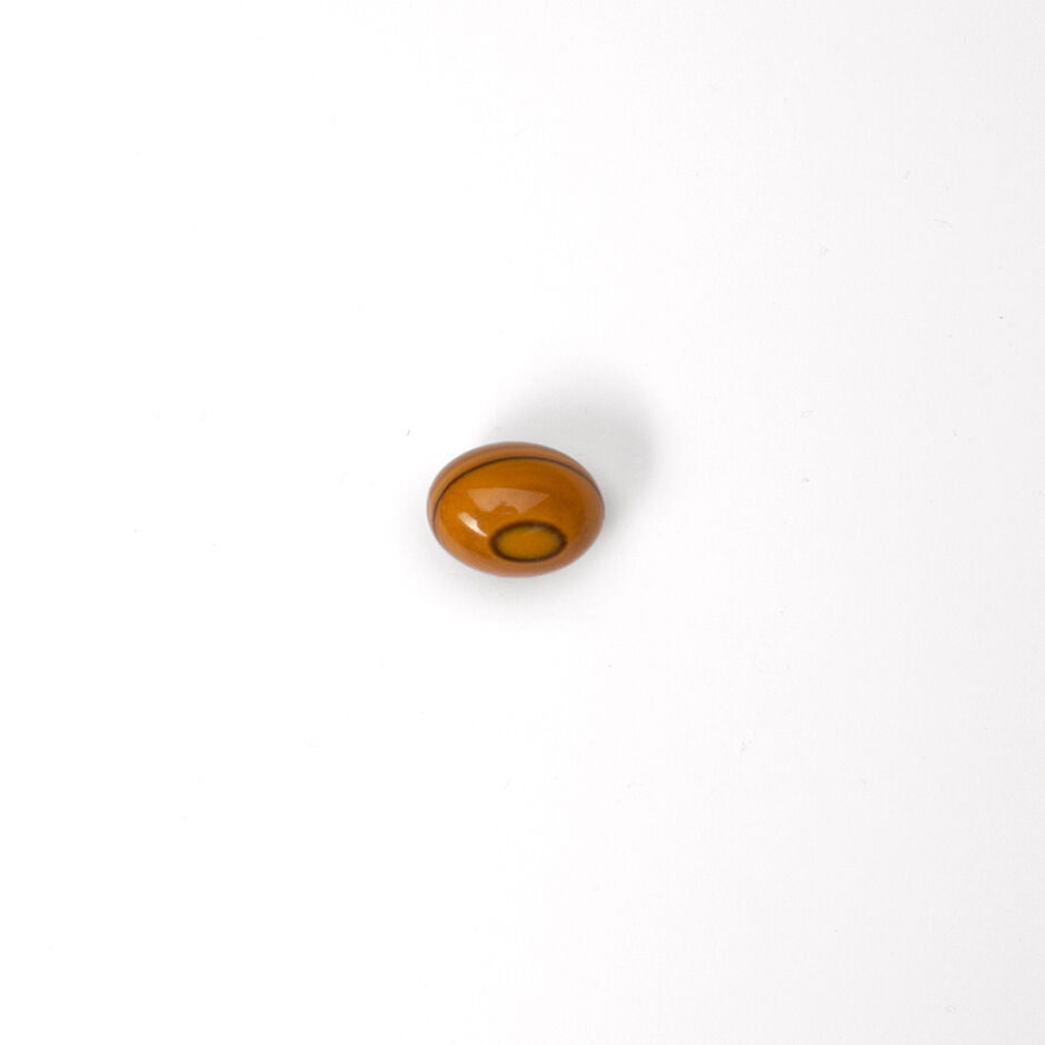 Brown Oval Cardigan Button