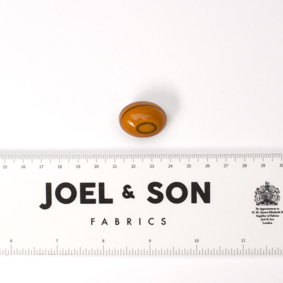 Brown Oval Cardigan Button