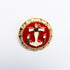 Anchor Centre Large Round Gold Button