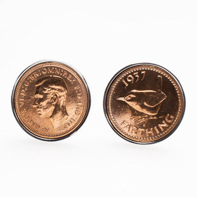 1937 Penny Farthing Coin Cufflinks